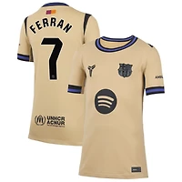 Ferran Torres Ferran Youth Nike  Gold Barcelona 2025/26 Away Stadium Replica Custom Jersey