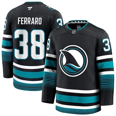 Mario Ferraro Men's Fanatics Black San Jose Sharks Alternate Premium Custom Jersey