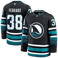 Mario Ferraro Men's Fanatics Black San Jose Sharks Alternate Premium Custom Jersey