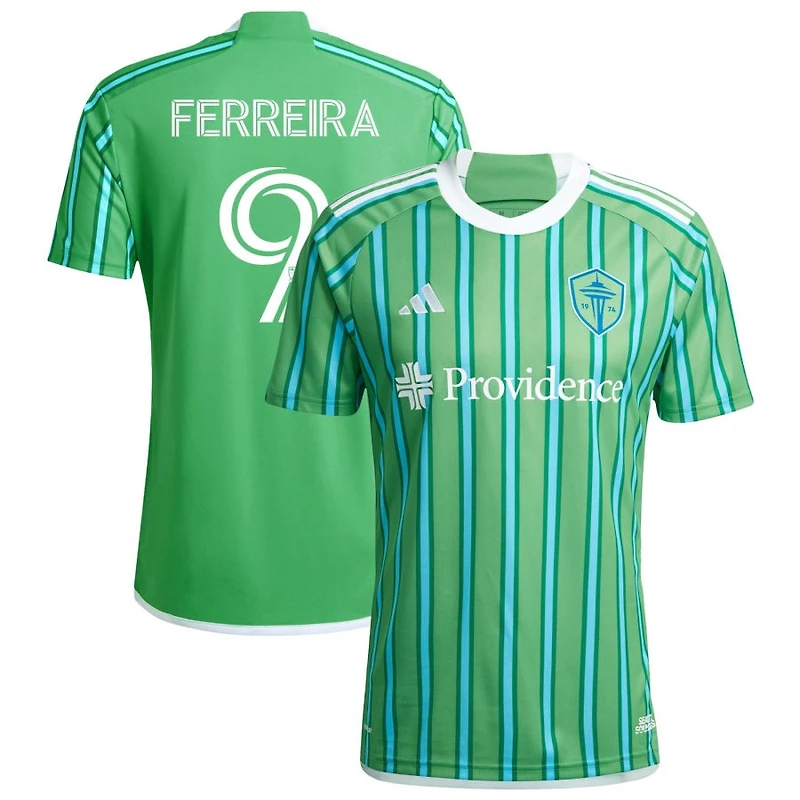 Jesus Ferreira Men's adidas  Green Seattle Sounders FC 2024 The Anniversary Kit Replica Custom Jersey
