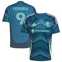 Jesus Ferreira Men's adidas  Blue Seattle Sounders FC 2025 The Salish Sea Kit Replica Custom Jersey