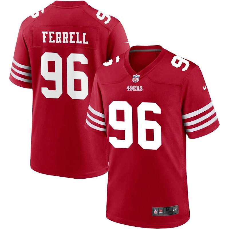 Clelin Ferrell Men's Nike Scarlet San Francisco 49ers Custom Jersey