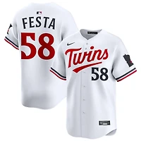 David Festa Men's Nike White Minnesota Twins Home Limited Custom Jersey
