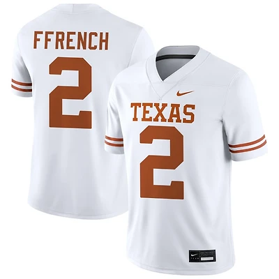 Jaime Ffrench Men's Nike White Texas Longhorns NIL Pick-A-Player Game Jersey