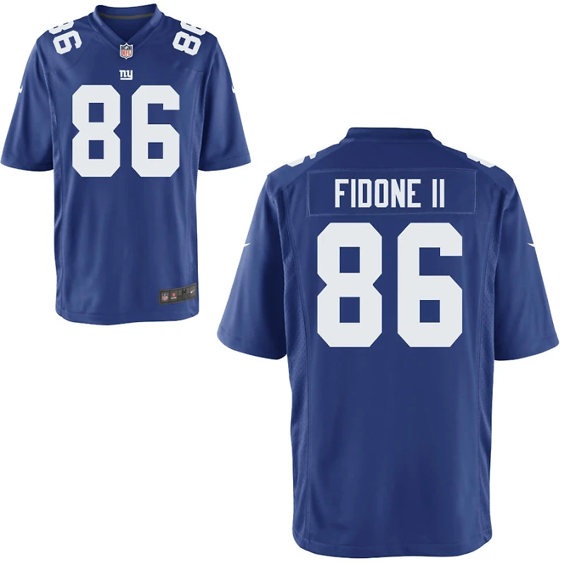 Thomas Fidone II Youth Nike Royal New York Giants Custom Game Jersey