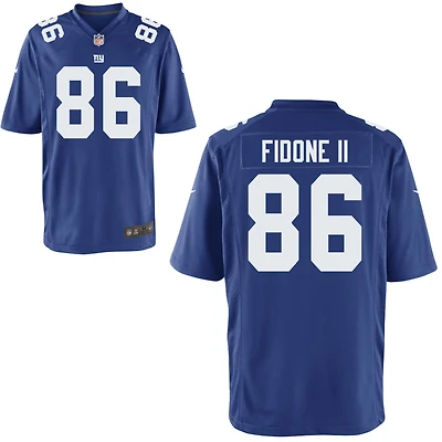 Thomas Fidone II Youth Nike Royal New York Giants Custom Game Jersey