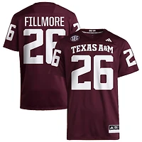 Dashawn Fillmore Men's adidas  Maroon Texas A&M Aggies NIL Pick-A-Player Home Premier Football Jersey