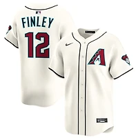 Steve Finley Men's Nike Cream Arizona Diamondbacks Home Limited Pick-A-Player Retired Roster Jersey
