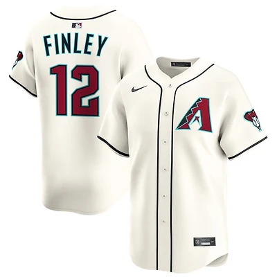 Steve Finley Men's Nike Cream Arizona Diamondbacks Home Limited Pick-A-Player Retired Roster Jersey
