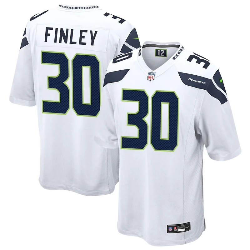 AJ Finley Men's Nike  White Seattle Seahawks Custom Game Jersey