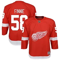 Emmitt Finnie Youth Red Detroit Red Wings Home Custom Premier Jersey