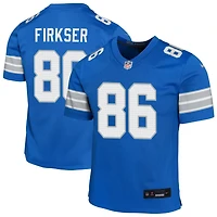 Anthony Firkser Youth Nike Blue Detroit Lions Custom Game Jersey