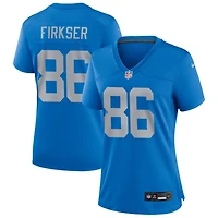 Anthony Firkser Women's Nike Blue Detroit Lions Alternate Custom Game Jersey