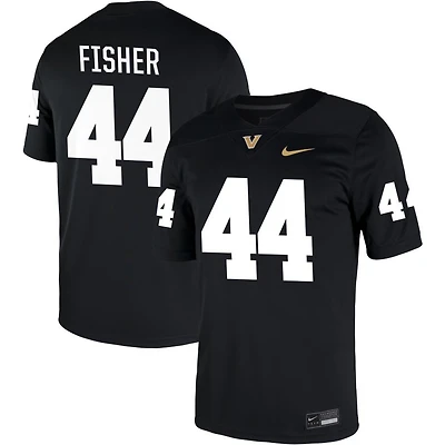 Gabe Fisher Men's Nike Black Vanderbilt Commodores NIL Pick-A-Player Game Jersey