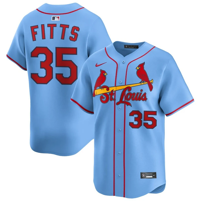 Richard Fitts Men's Nike Light Blue St. Louis Cardinals Alternate Limited Custom Jersey