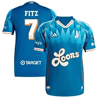 Dominik Fitz Men's adidas Blue Minnesota United FC 2025 Third Authentic Custom Jersey