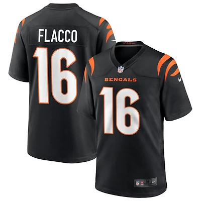Joe Flacco Men's Nike Black Cincinnati Bengals Game Custom Jersey
