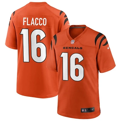 Joe Flacco Youth Nike Orange Cincinnati Bengals Alternate Game Custom Jersey