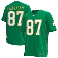 Cooper Flanagan Men's Under Armour Kelly Green Notre Dame Fighting Irish Alternate NIL Pick-A-Player Replica Football Jersey