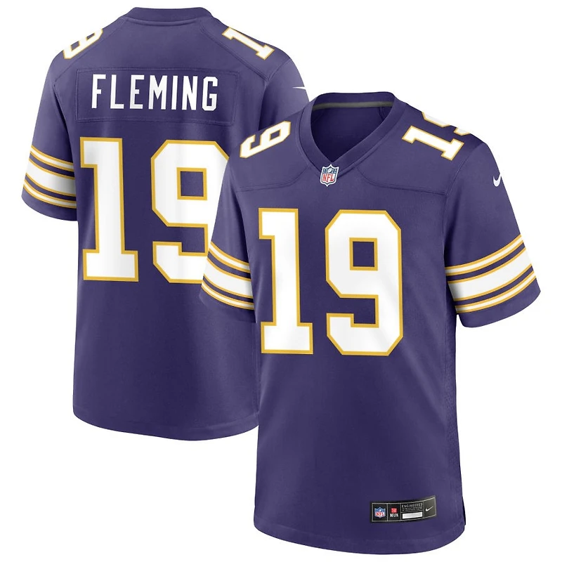 Dontae Fleming Men's Nike Purple Minnesota Vikings Classic Custom Game Jersey