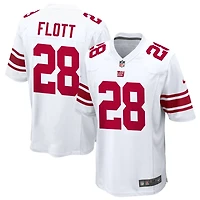 Cor'Dale Flott Men's Nike White New York Giants Custom Game Jersey