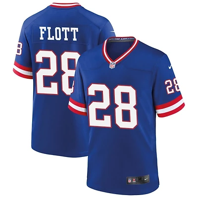 Cor'Dale Flott Men's Nike Royal New York Giants Classic Custom Game Jersey