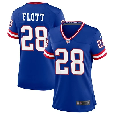 Cor'Dale Flott Women's Nike Royal New York Giants Classic Custom Game Jersey