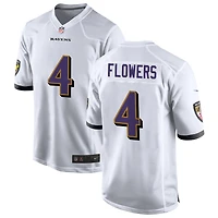 Zay Flowers Men's Nike White Baltimore Ravens Custom Game Jersey
