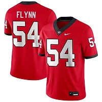 Waltclaire Flynn Men's Nike Red Georgia Bulldogs NIL Pick-A-Player Game Jersey