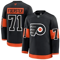 Tyson Foerster Men's Fanatics Black Philadelphia Flyers Alternate Premium Custom Jersey