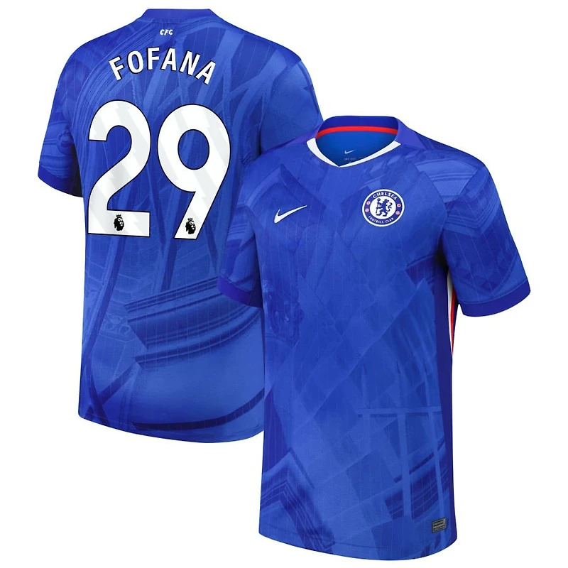 Wesley Fofana Men's Nike  Blue Chelsea 2025/26 Home Replica Custom Jersey