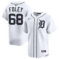 Jason Foley Men's Nike White Detroit Tigers Home Limited Custom Jersey