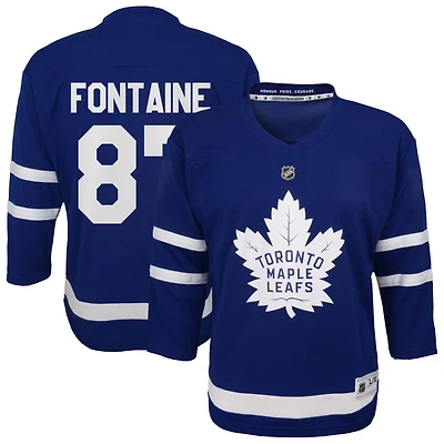 Gunnarwolfe Fontaine Youth  Blue Toronto Maple Leafs Home Replica Custom Jersey