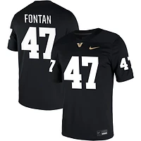 Isaiah Fontan Men's Nike Black Vanderbilt Commodores NIL Pick-A-Player Game Jersey