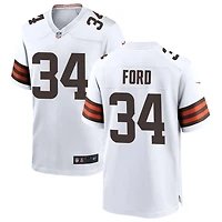Jerome Ford Men's Nike White Cleveland Browns Custom Game Jersey