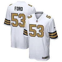 Jaylan Ford Men's Nike  White New Orleans Saints Alternate Custom Game Jersey