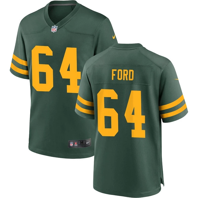 Jonathan Ford Men's Nike Green Green Bay Packers Alternate Custom Jersey