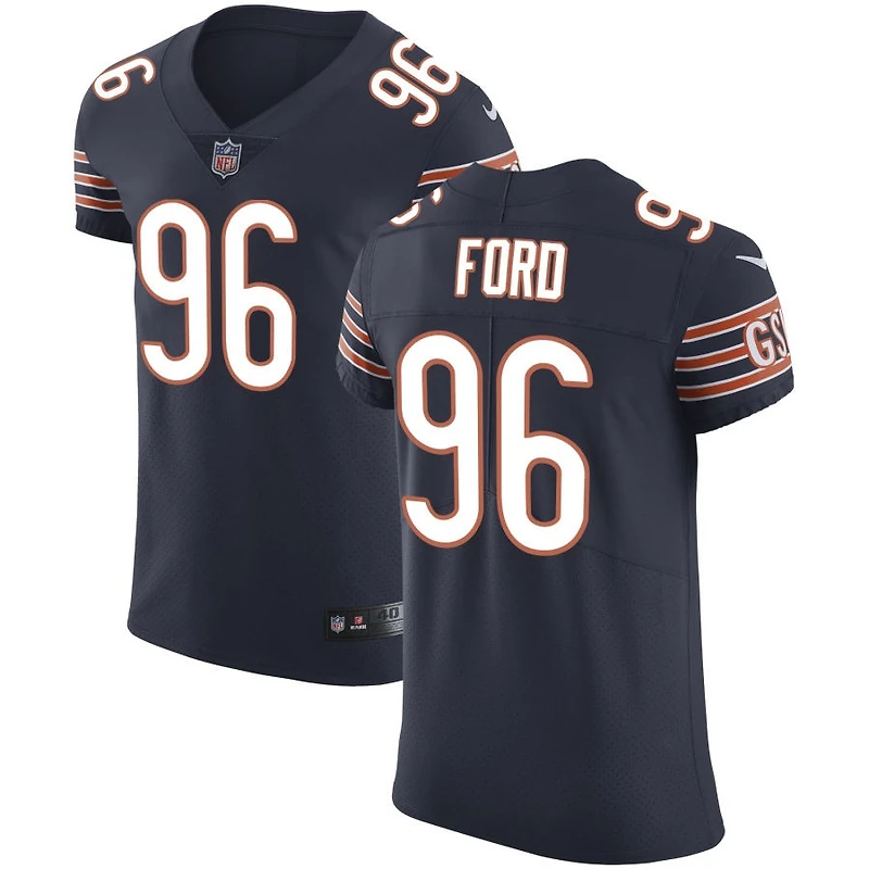 Jonathan Ford Men's Nike Navy Chicago Bears Vapor Untouchable Custom Elite Jersey
