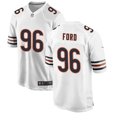 Jonathan Ford Men's Nike White Chicago Bears Custom Game Jersey