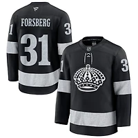Anton Forsberg Men's Fanatics Black Los Angeles Kings Alternate Premium Custom Jersey
