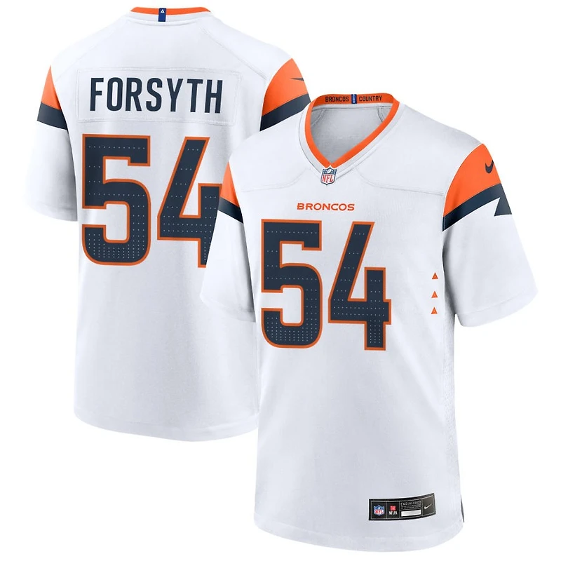 Alex Forsyth Men's Nike  White Denver Broncos Mile High Collection Custom Game Jersey