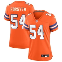 Alex Forsyth Women's Nike Orange Denver Broncos Mile High Collection 1977 Throwback Custom Game Jersey