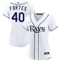 Nick Fortes Women's Nike  White Tampa Bay Rays Home Custom Replica 2.0 Jersey