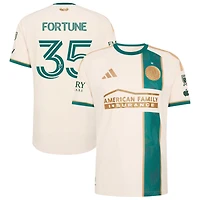 Ajani Fortune Men's adidas Tan Atlanta United FC 2026 Spirit Of '96 On-Field Authentic Patch Custom Jersey