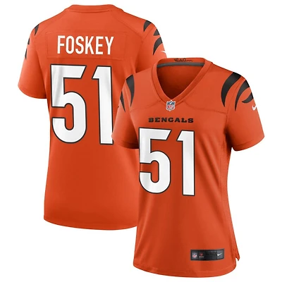 Isaiah Foskey Women's Nike Orange Cincinnati Bengals Alternate Game Custom Jersey