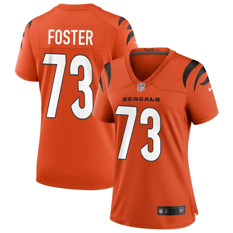 Javon Foster Women's Nike Orange Cincinnati Bengals Alternate Game Custom Jersey