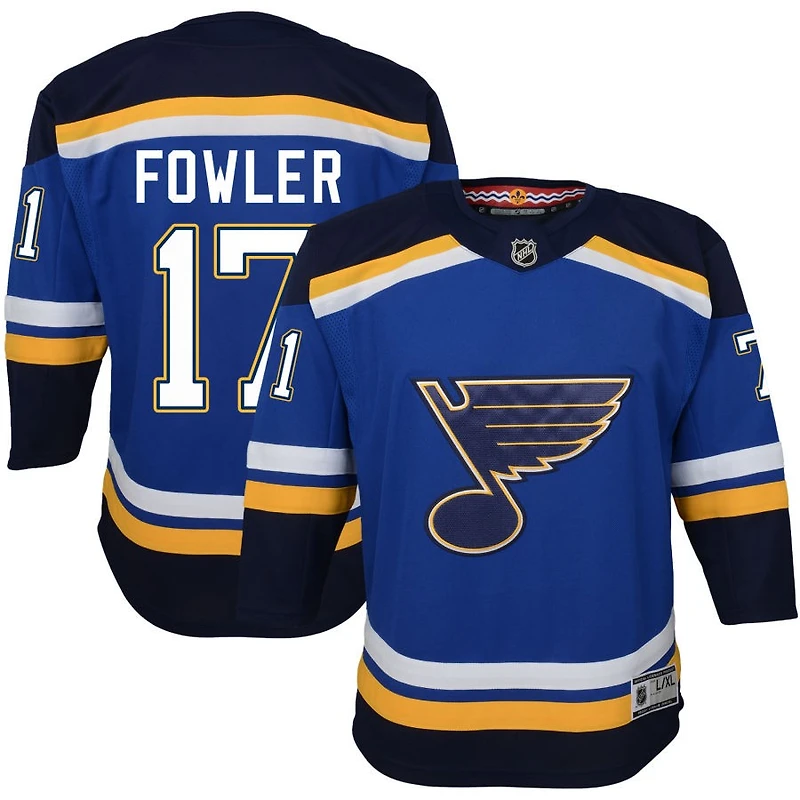Cam Fowler Youth Blue St. Louis Blues Home Premier Custom Jersey