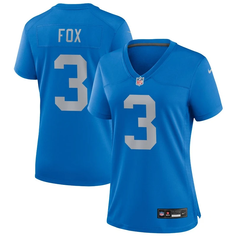 Jack Fox Women's Nike Blue Detroit Lions Alternate Custom Game Jersey