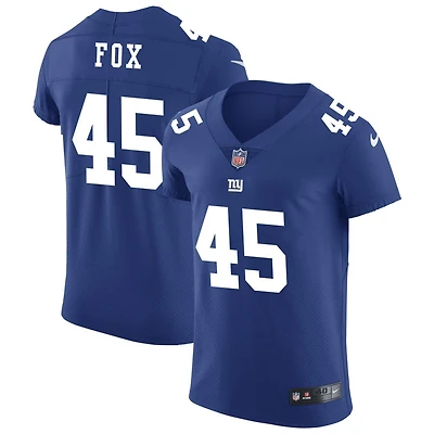 Tomon Fox Men's Nike Royal New York Giants Vapor Untouchable Custom Elite Jersey