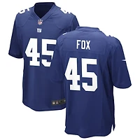 Tomon Fox Men's Nike Royal New York Giants Custom Game Jersey